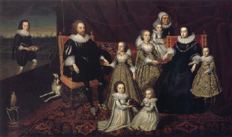 unknow artist Sir Thomas Lucy III and his family oil painting picture